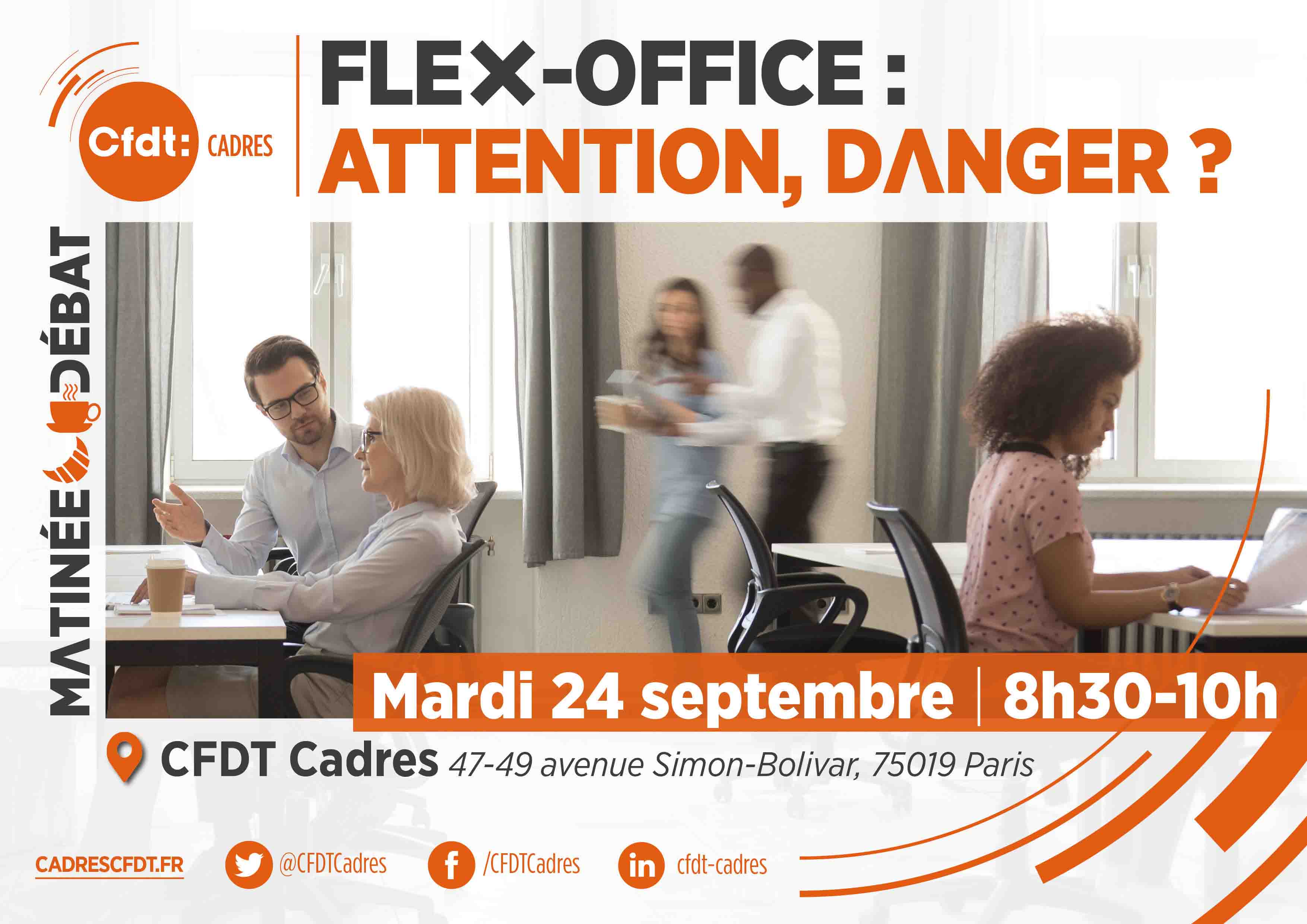 Mardi 24 septembre : Matinée-débat CFDT Cadres