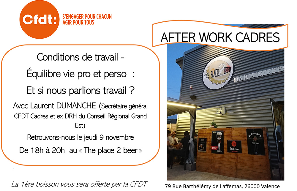 Afterwork du 9 novembre 2023 (Valence)