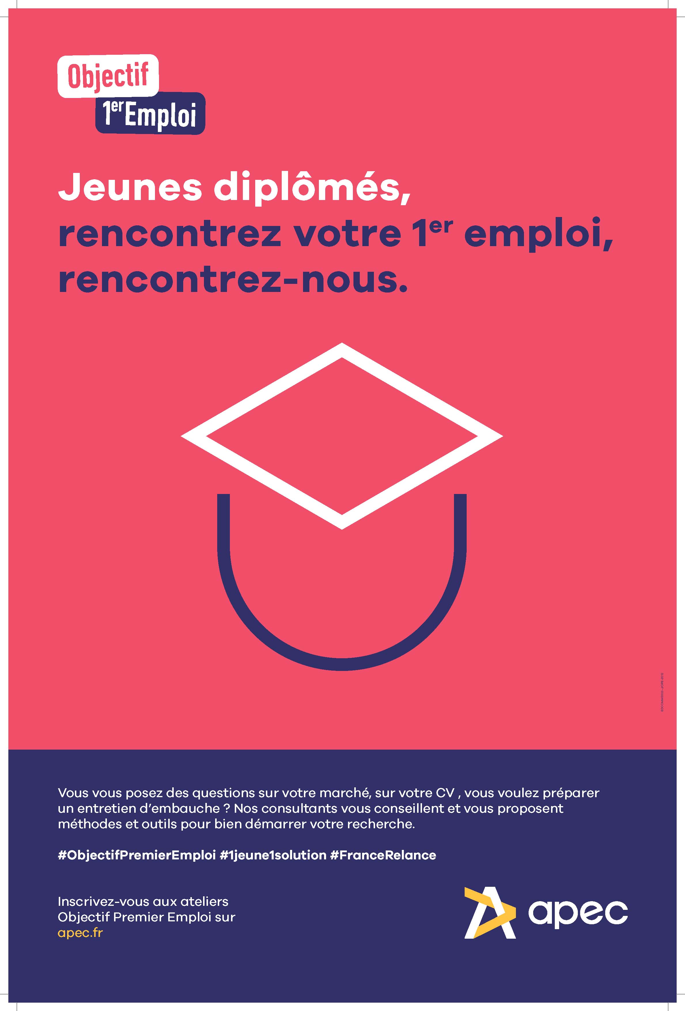 Affiche jeunes diplômés - APEC