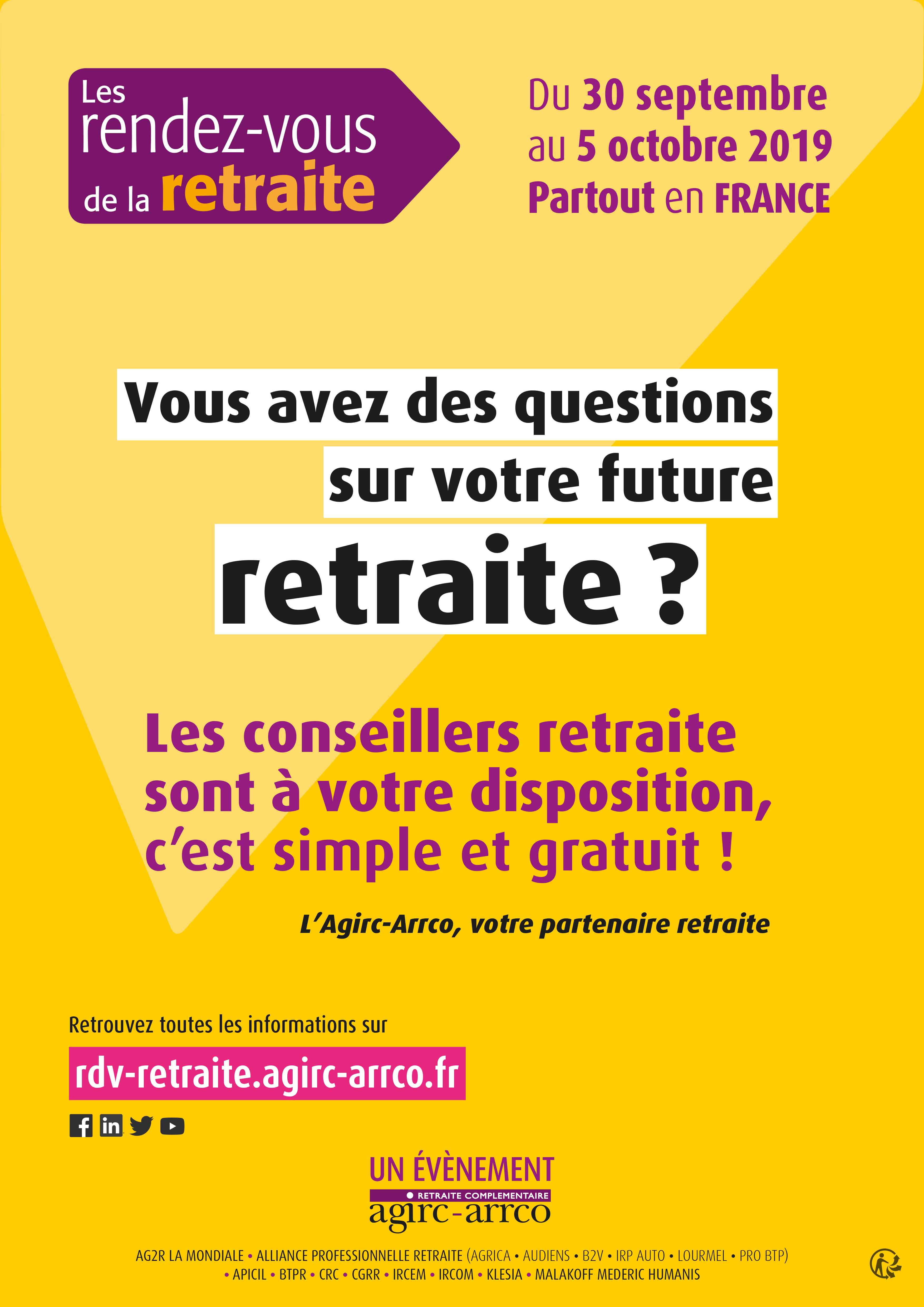 Rendez-vous de la retraite 2019