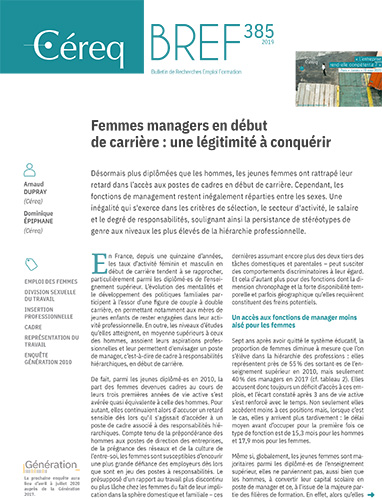 Femmes managers en début de carrière : une légitimité à conquérir