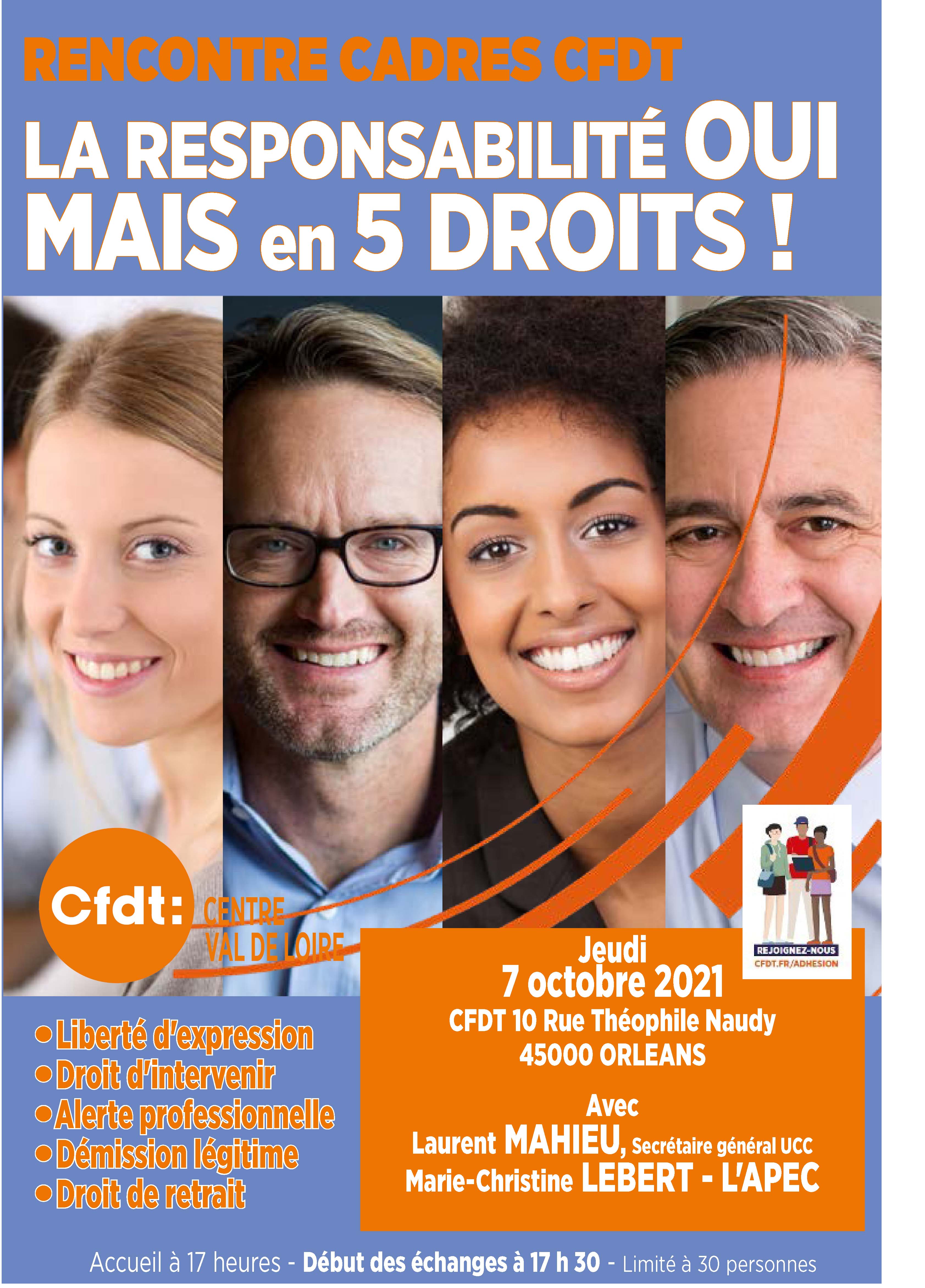 Rencontre CFDT Centre-Val de Loire