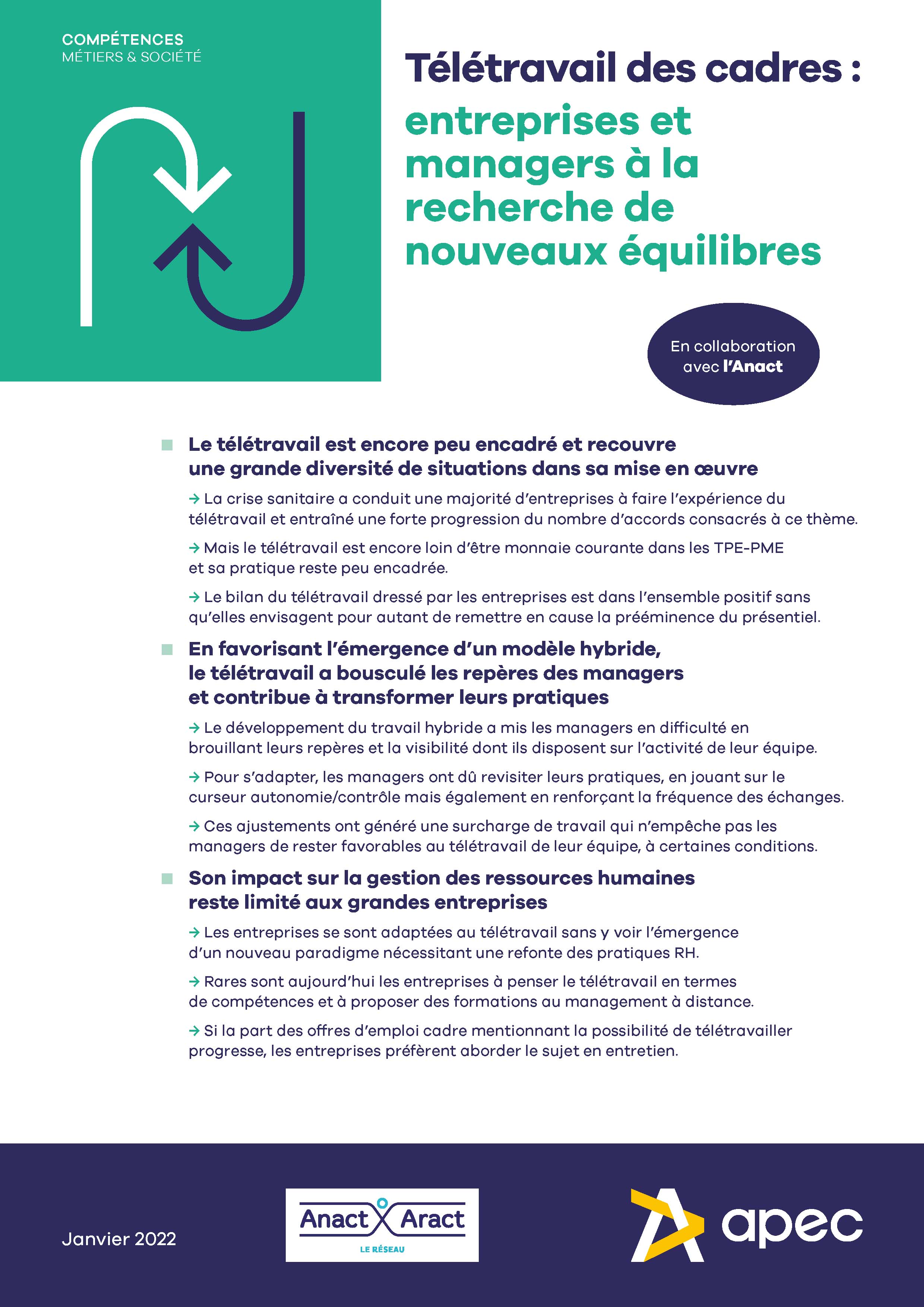 Télétravail des cadres : entreprises et managers à la recherche de nouveaux équilibres