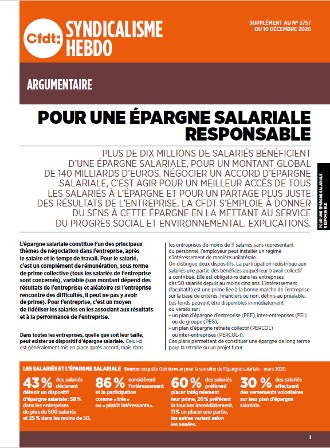 Pour une épargne salariale responsable