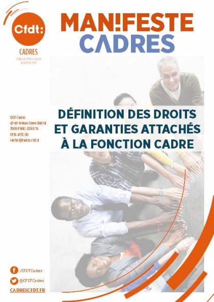  	Manifeste - Définition des droits et garanties attachés à la fonction cadre (2017)